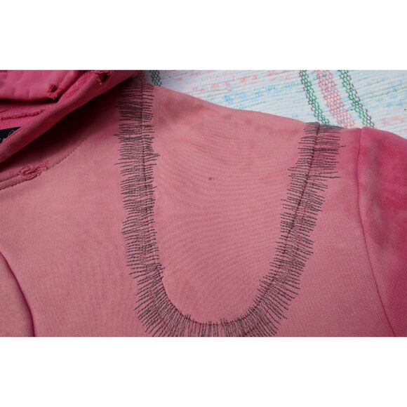 WHO DECIDES WAR Windowed Zip Up Pink Hoodie - Sold Out- $350 - Picture 8 of 9